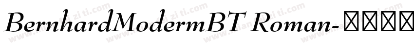 BernhardModermBT Roman字体转换